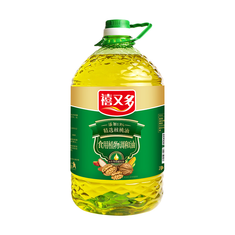 湖南核桃油加盟核桃食用植物调和油5L 